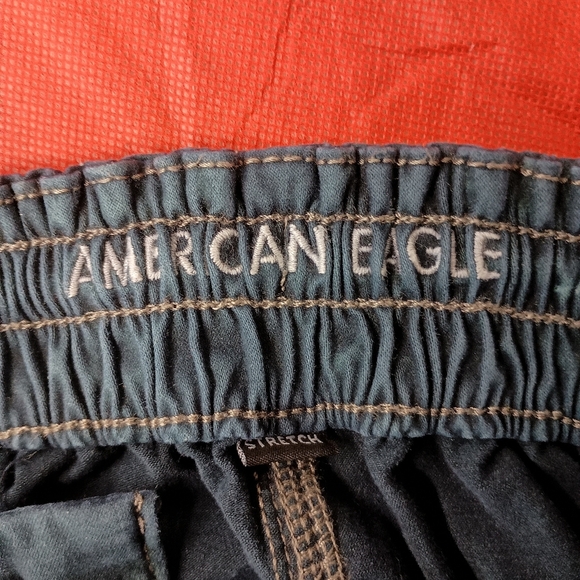 American Eagle Teal Drawstring Jogger Pants - Picture 11 of 11